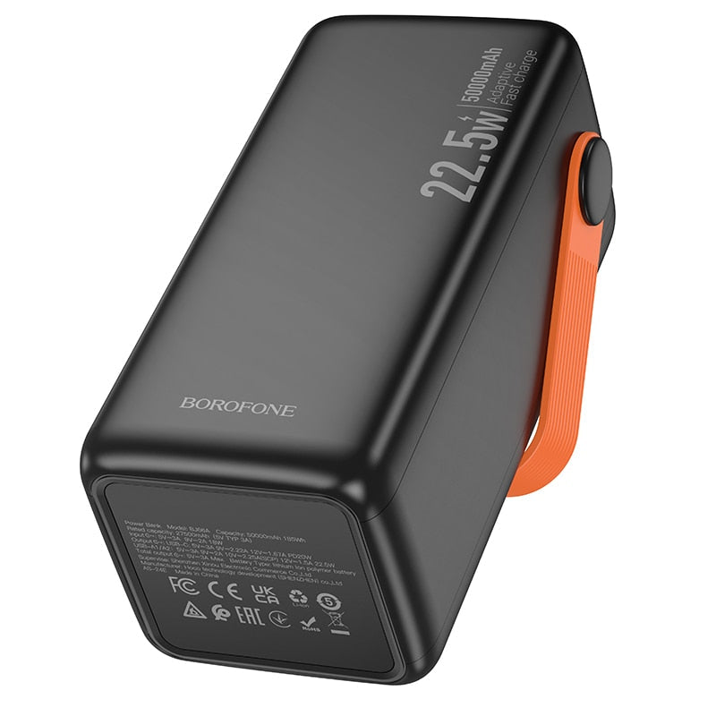 Power Bank 50000mAh – Ultra Haute Capacité & Charge Rapide 22.5W