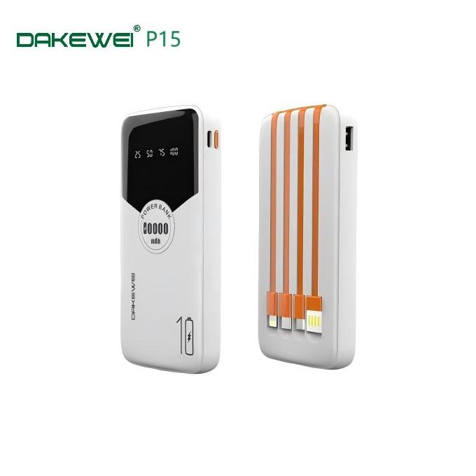 Power Bank DAKEWEI 20000mAh – Puissance Forte et Durable