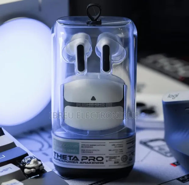 Écouteurs Sans Fil Theta – Design futuriste & autonomie prolongée